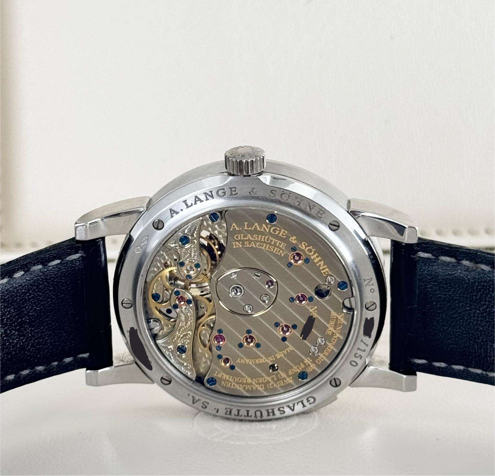 Lange 1 Tourbillon Komplettset, erste Kaufrechnung, unpoliert, PT950, limitiert auf 150 Stück