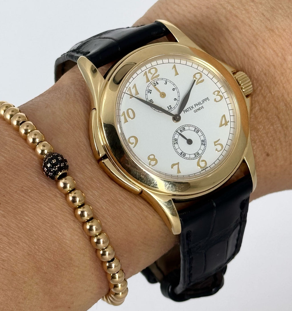 Travel Time 18K Gelbgold Box und Papiere Wie neu Service Bester Preis