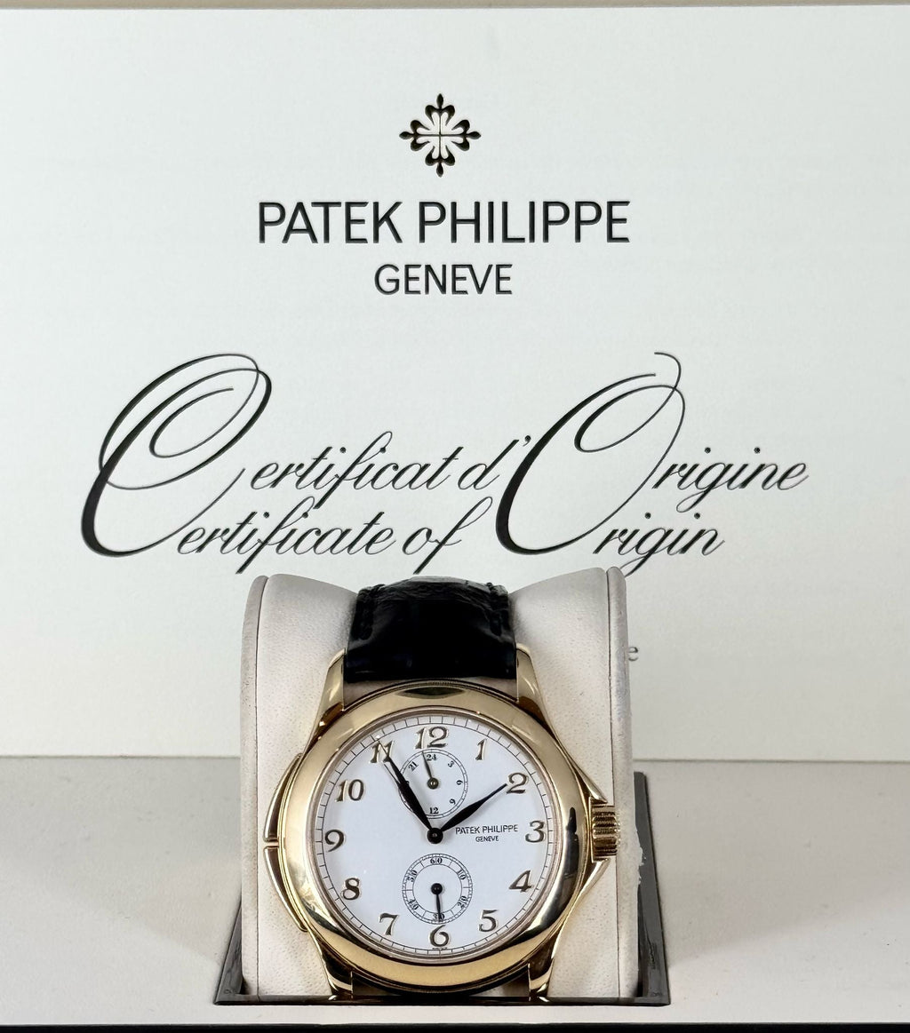 Travel Time 18K Gelbgold Box und Papiere Wie neu Service Bester Preis