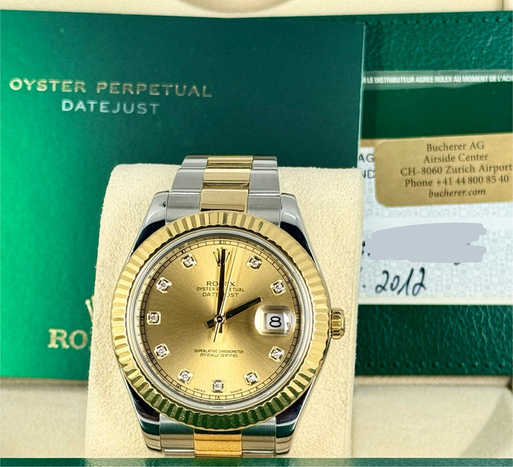 Datejust II Champagne Diamonds Dial 2012 After Service 04-2025