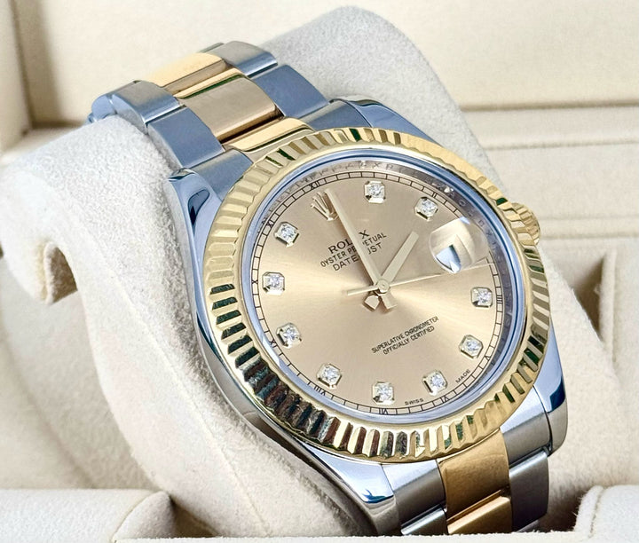 Datejust II Champagne Diamonds Dial 2012 After Service 04-2025