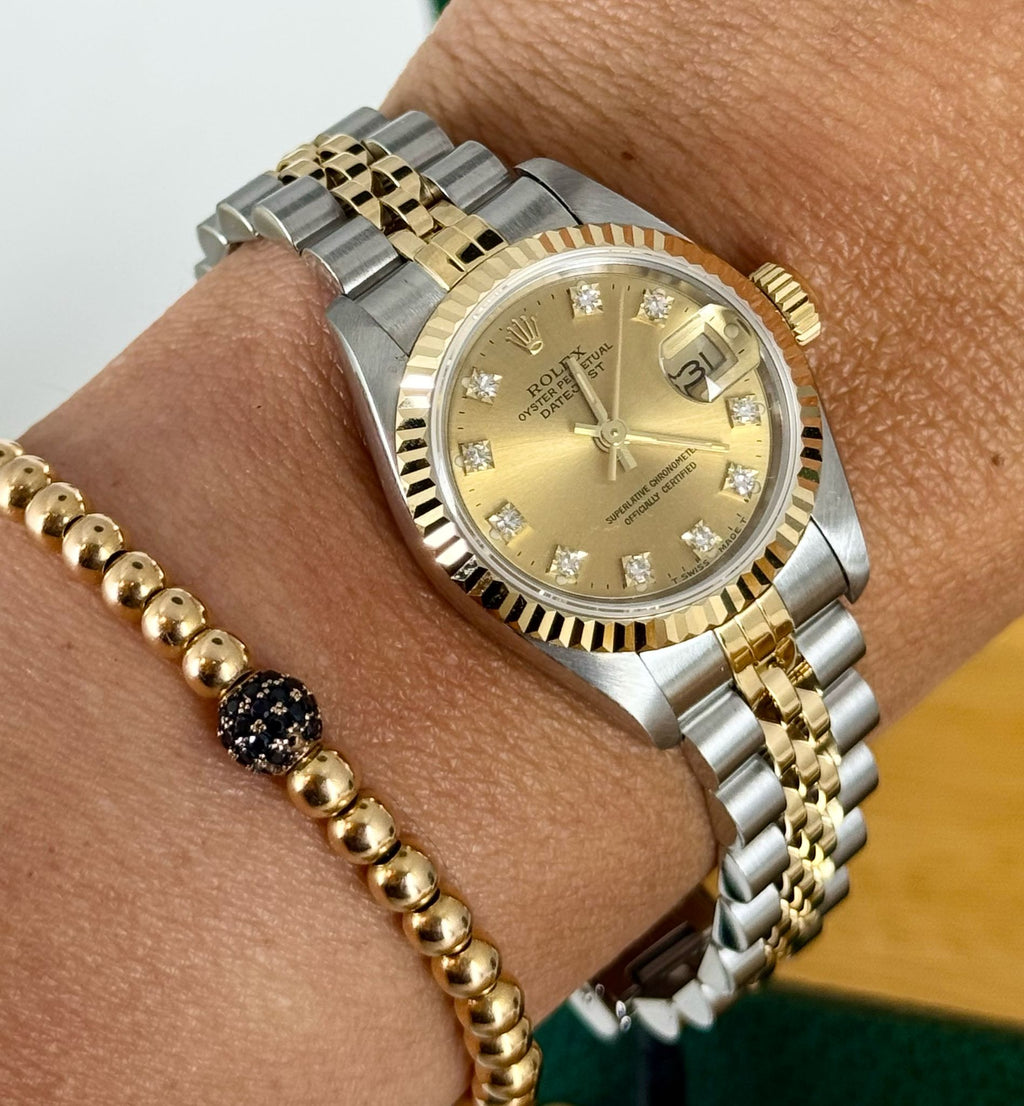 Lady-Datejust 26 mm Stahl und Gold Sehr guter Zustand Box und Papiere