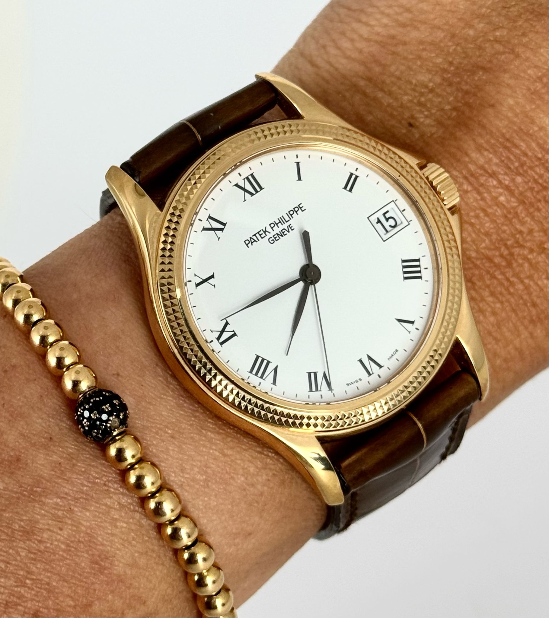 Calatrava Automatik 18k Roségold Box und Papiere Wie neu