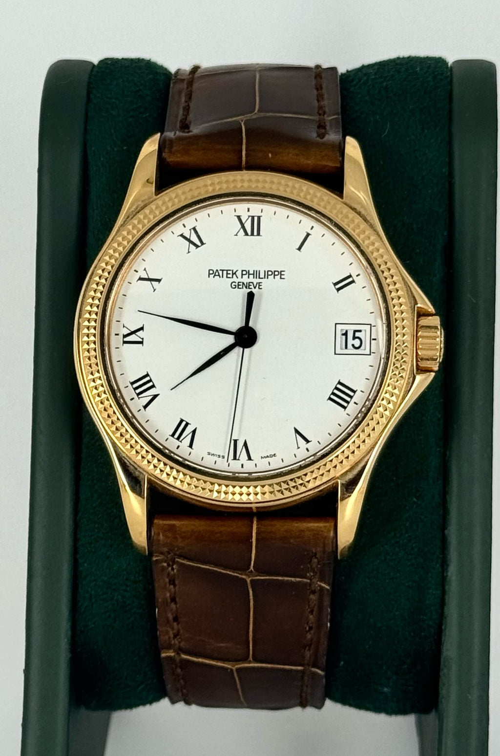 Calatrava Automatik 18k Roségold Box und Papiere Wie neu