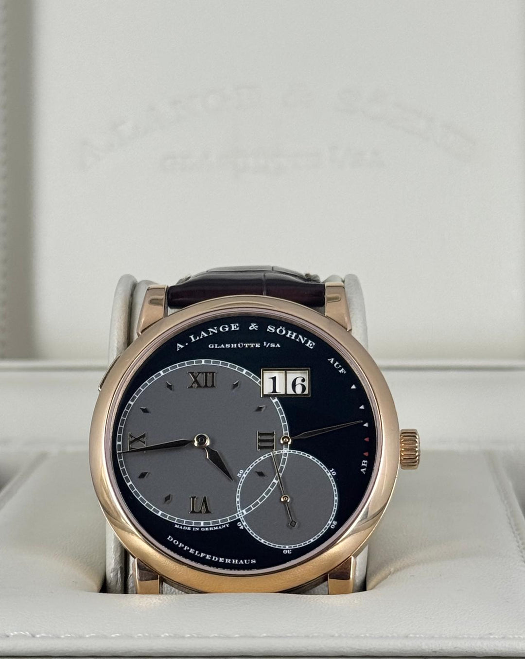 A. Lange & Söhne Grand Lange 1 With Lange & Sohne Certifacte Of Authenticty And Original Box