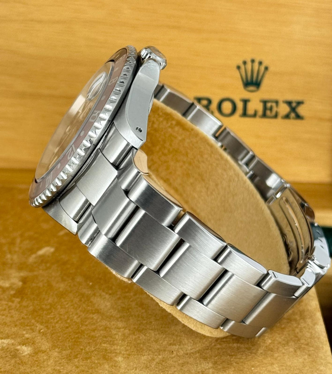 GMT-Master II Pepsi Extra Full Set After Service By Rolex Beautiful Patina