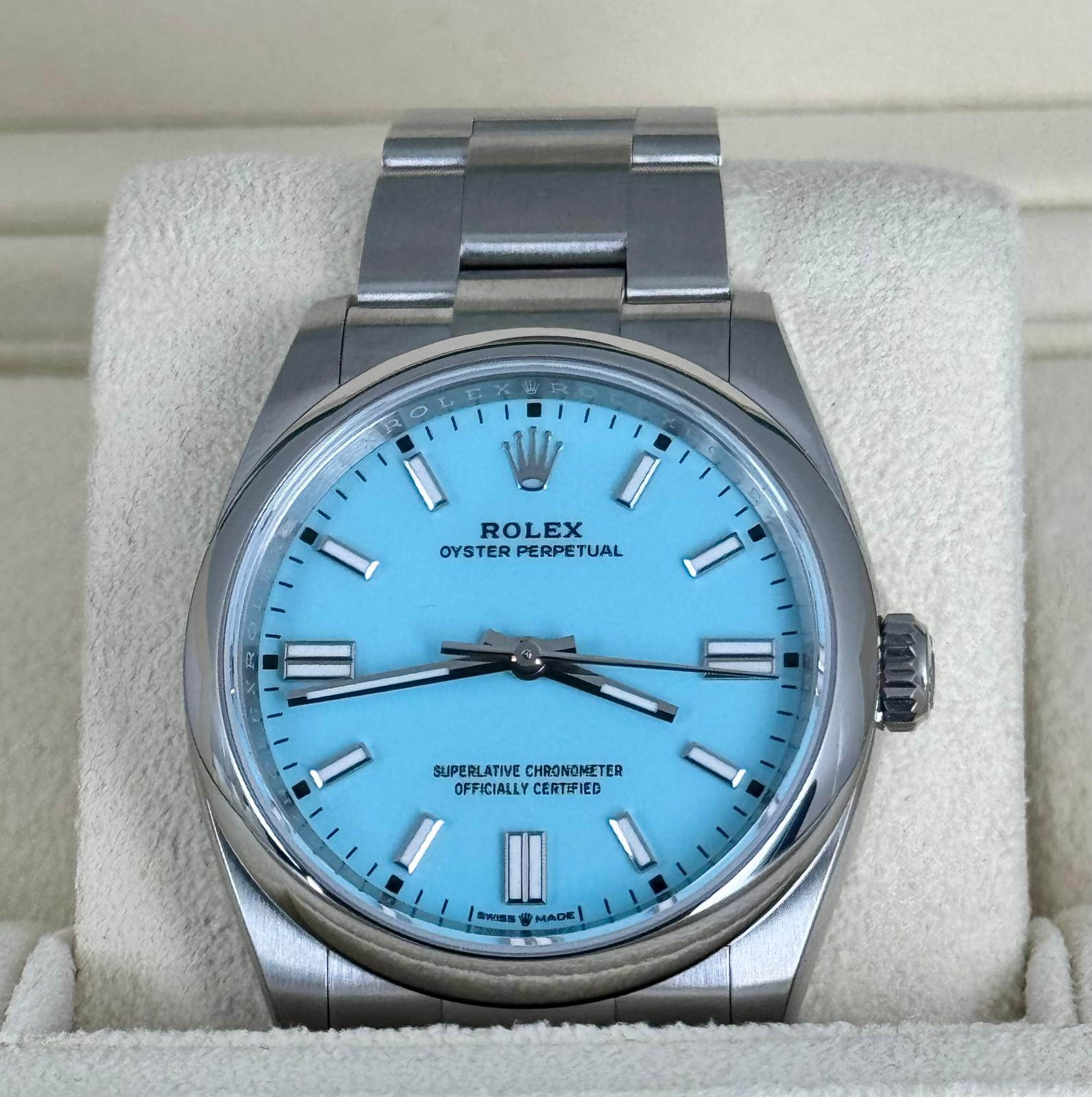Oyster Perpetual 36 Tiffany NEU Komplettset