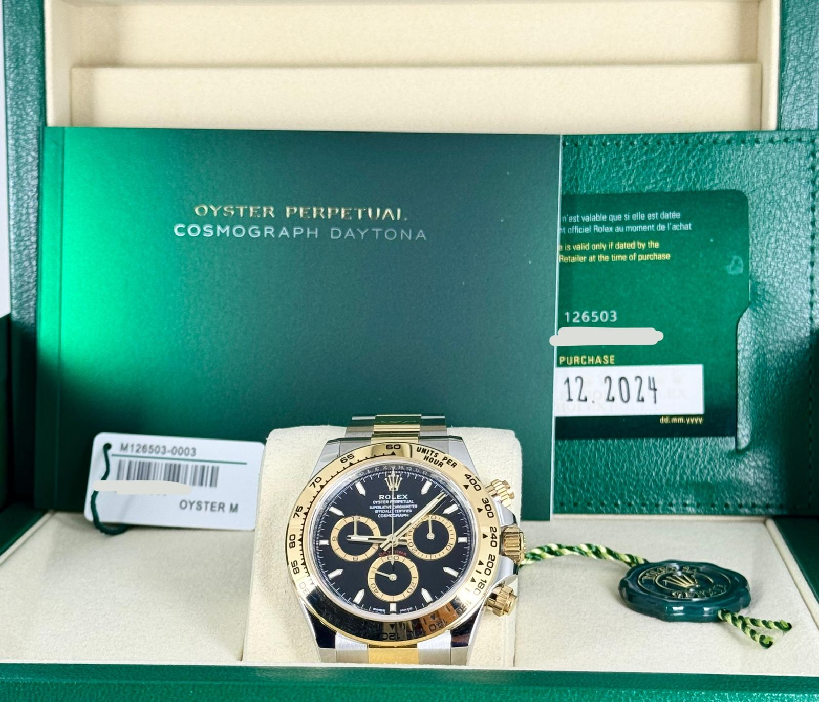Daytona Stahl und Gold 18K NEU Komplettset