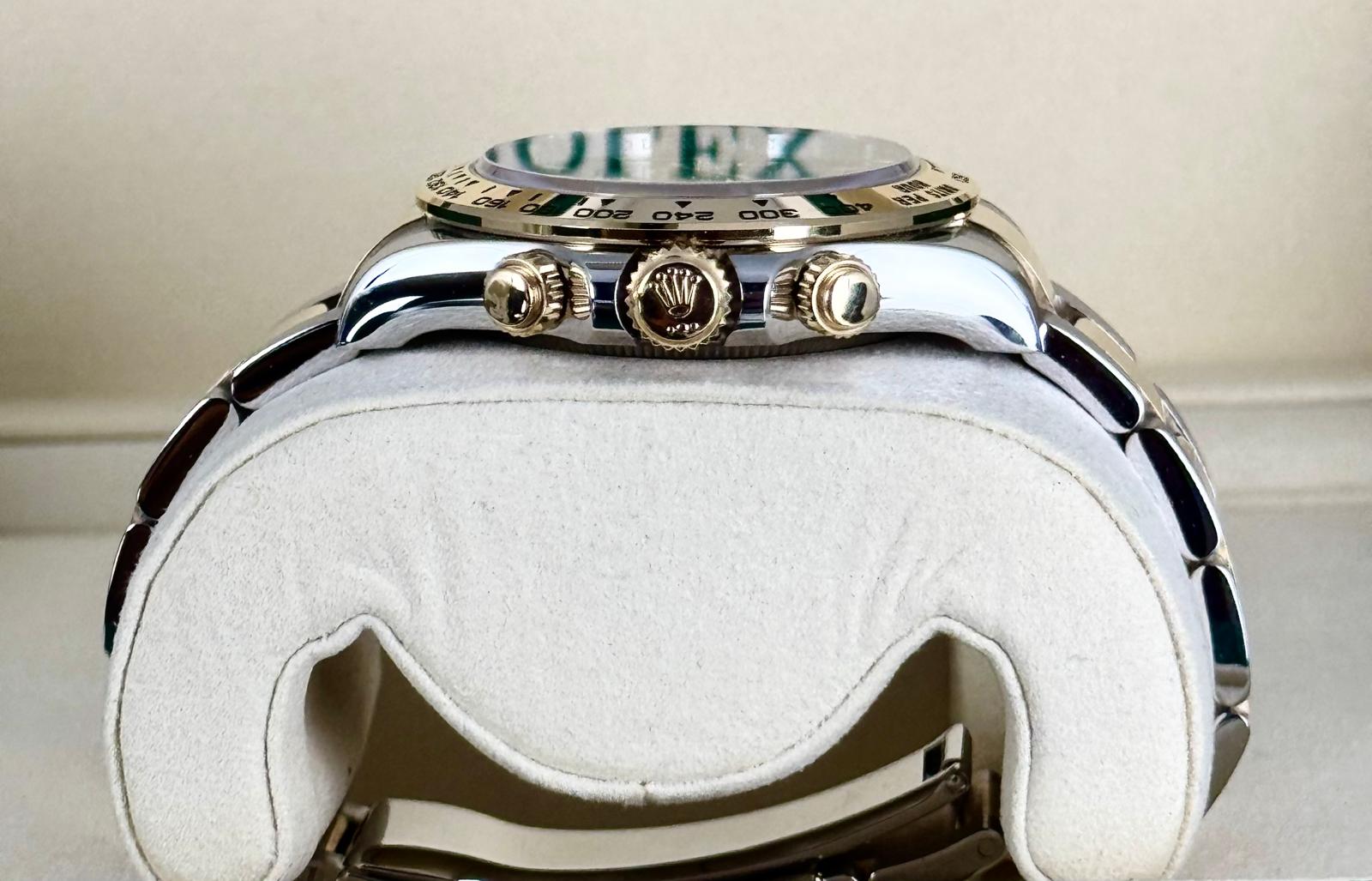 Daytona Stahl und Gold 18K NEU Komplettset