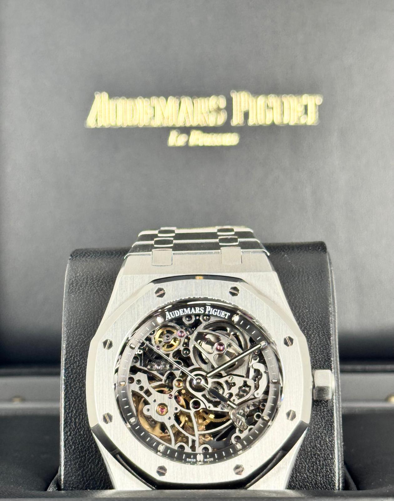 Royal Oak Selfwinding Skelett 39 mm Komplettset wie neu, nach Service bei AP