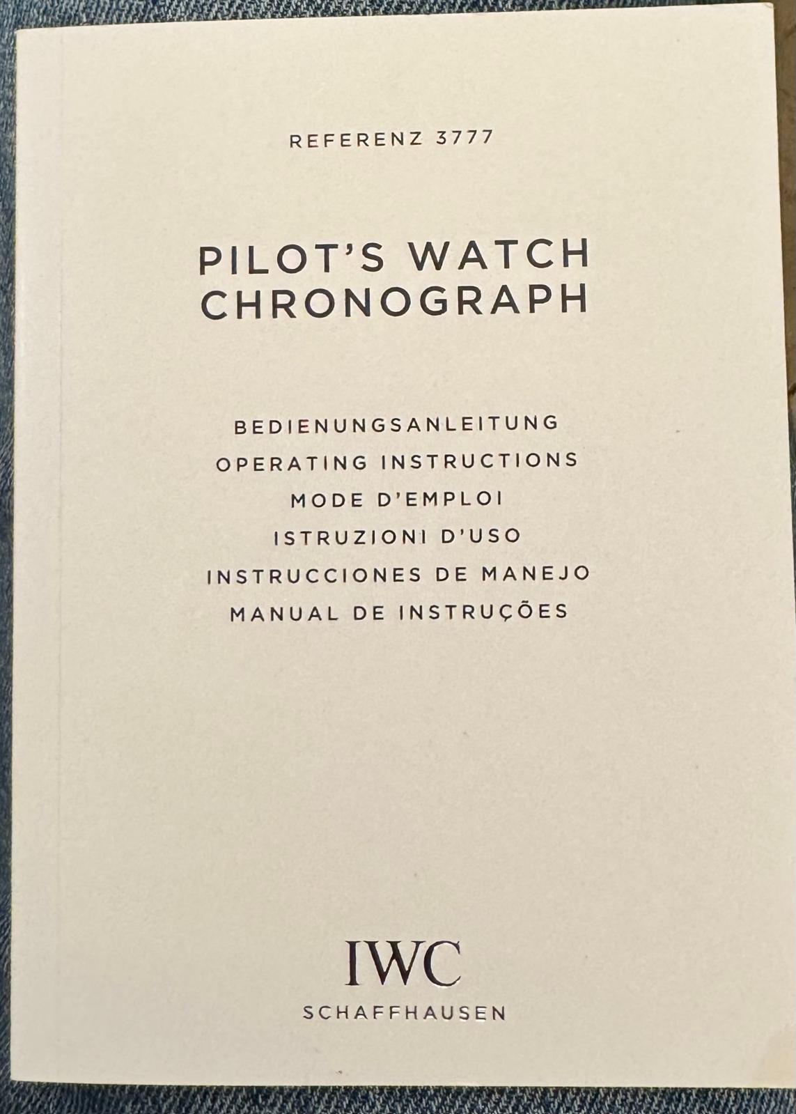 Pilot Spitfire Chronograph Full Set Wie neu