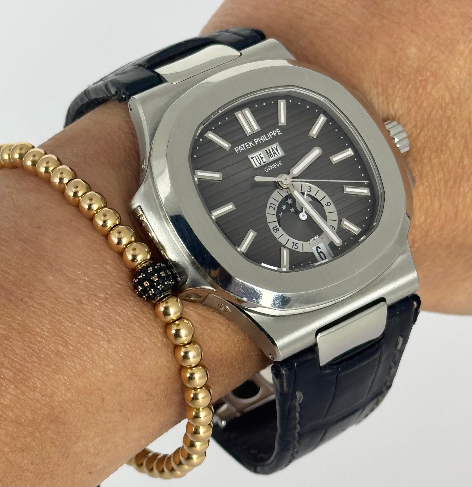 Patek Philippe Nautilus Dreifachkalender Mondphase 2014 Komplettset