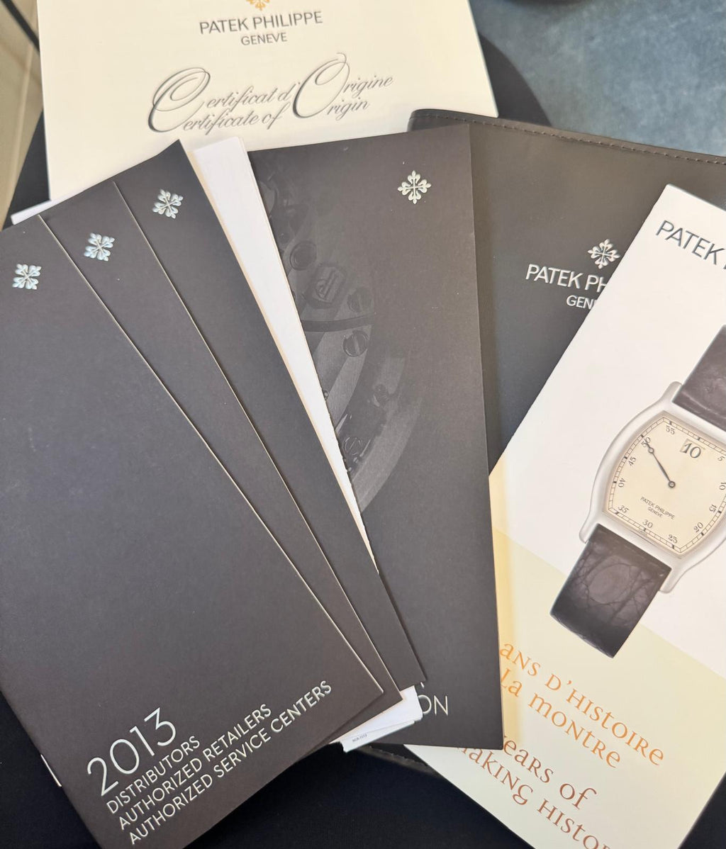 Patek Philippe Nautilus Dreifachkalender Mondphase 2014 Komplettset
