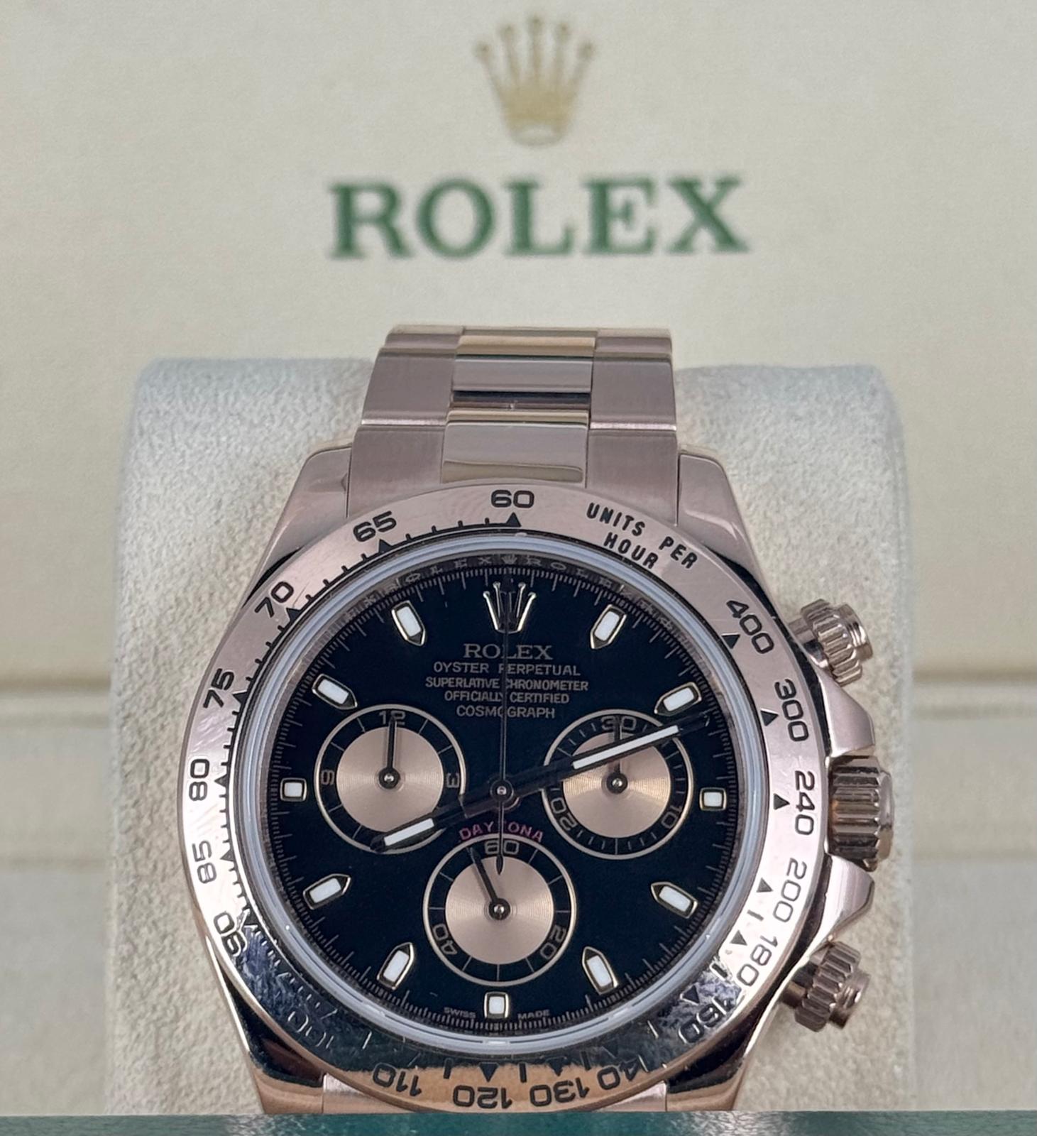 Rolex Daytona Everose Gold 2010 Wie neu Komplettset