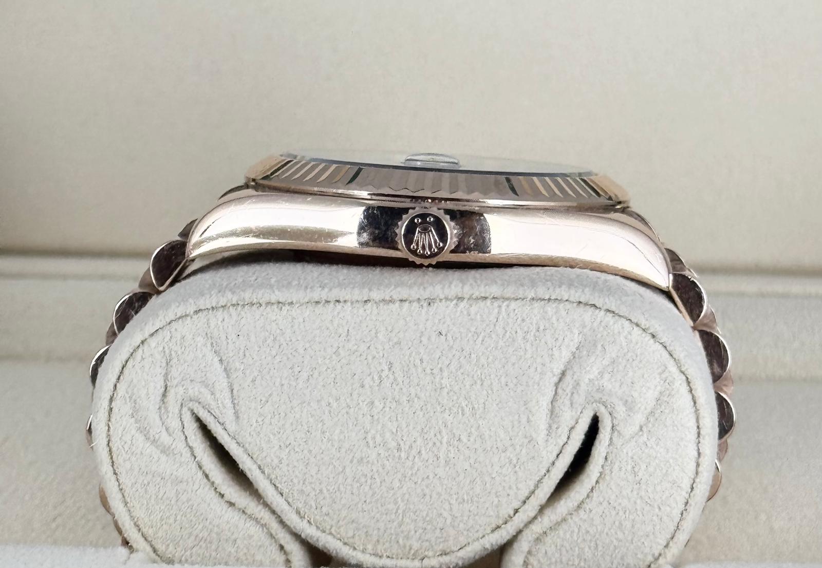 Rolex Day-Date II 41 mm Roségold Schokoladen-Zifferblatt 2015 Komplettset