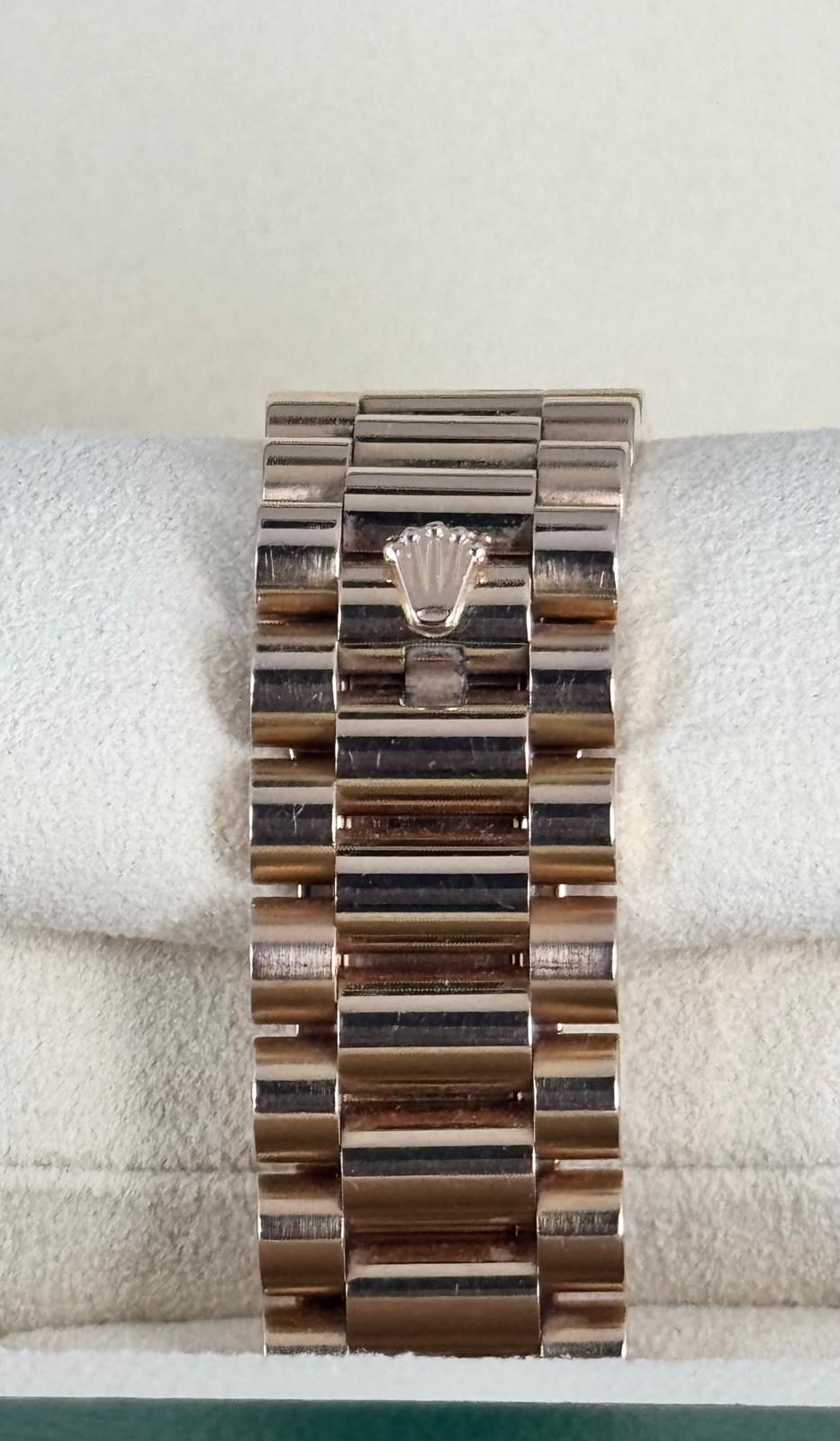 Rolex Day-Date II 41 mm Rose Gold Chcolate Dial 2015 Full Set