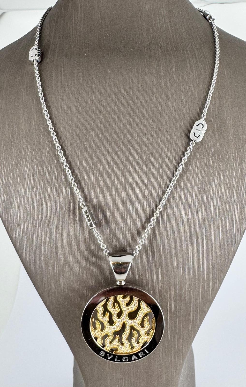 Bulgari Sonnenkette und Anhänger aus 18K Gold