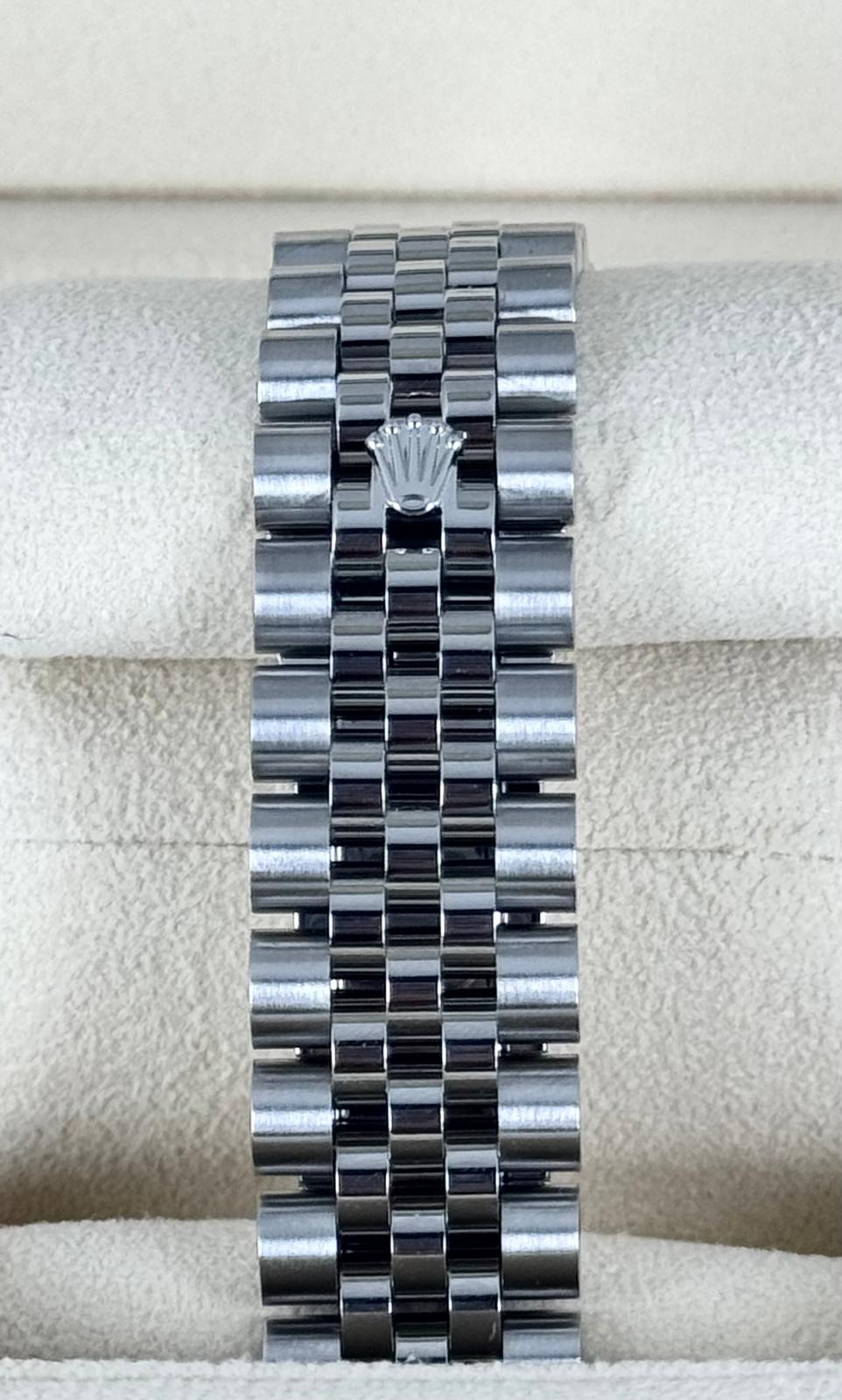 Rolex Datejust 36 Blaues Zifferblatt mit Diamanten am Jubilee-Armband Box und Papiere 2017 LC 100