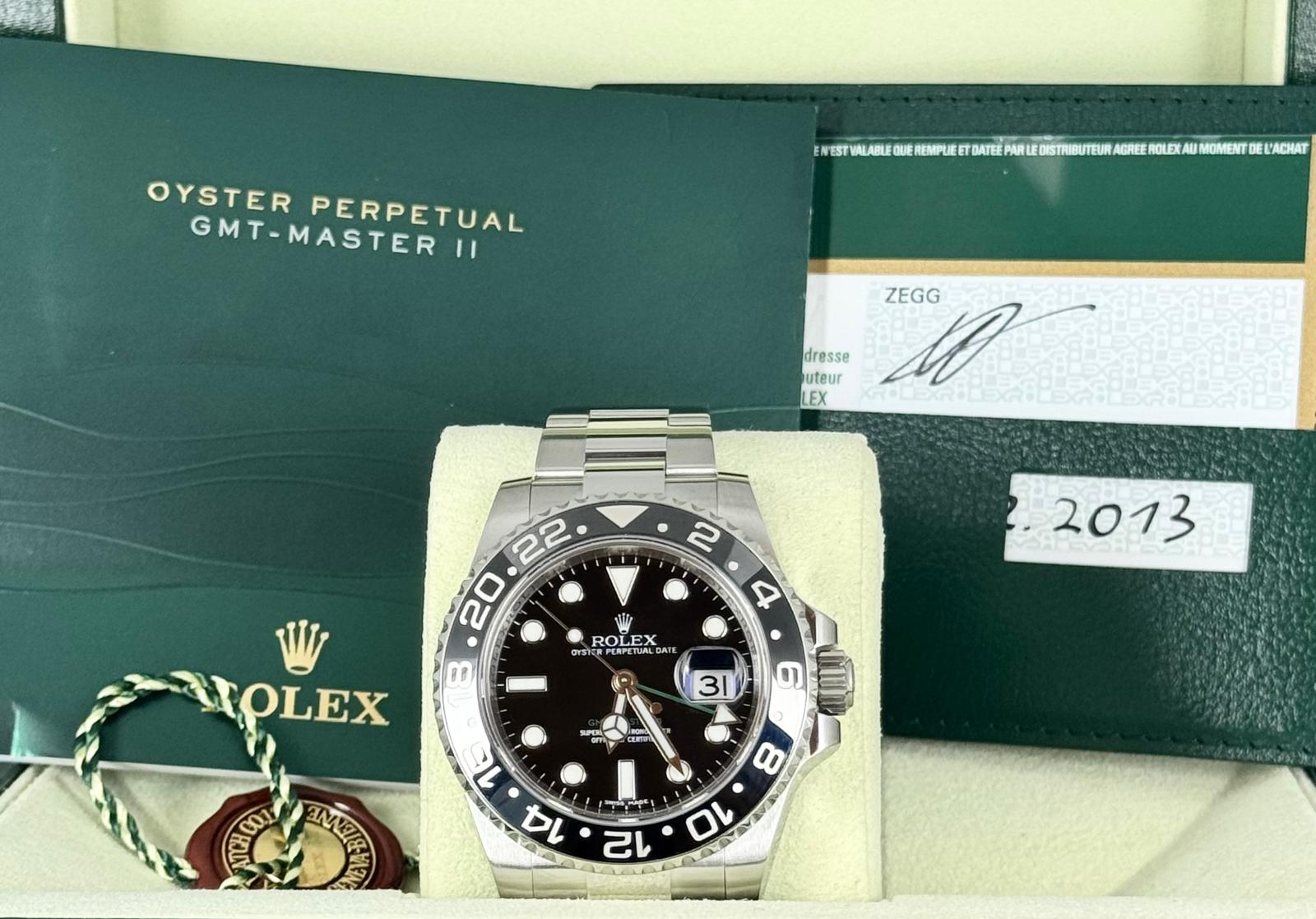 Rolex GMT-Master II 2013, mit Box und Papieren