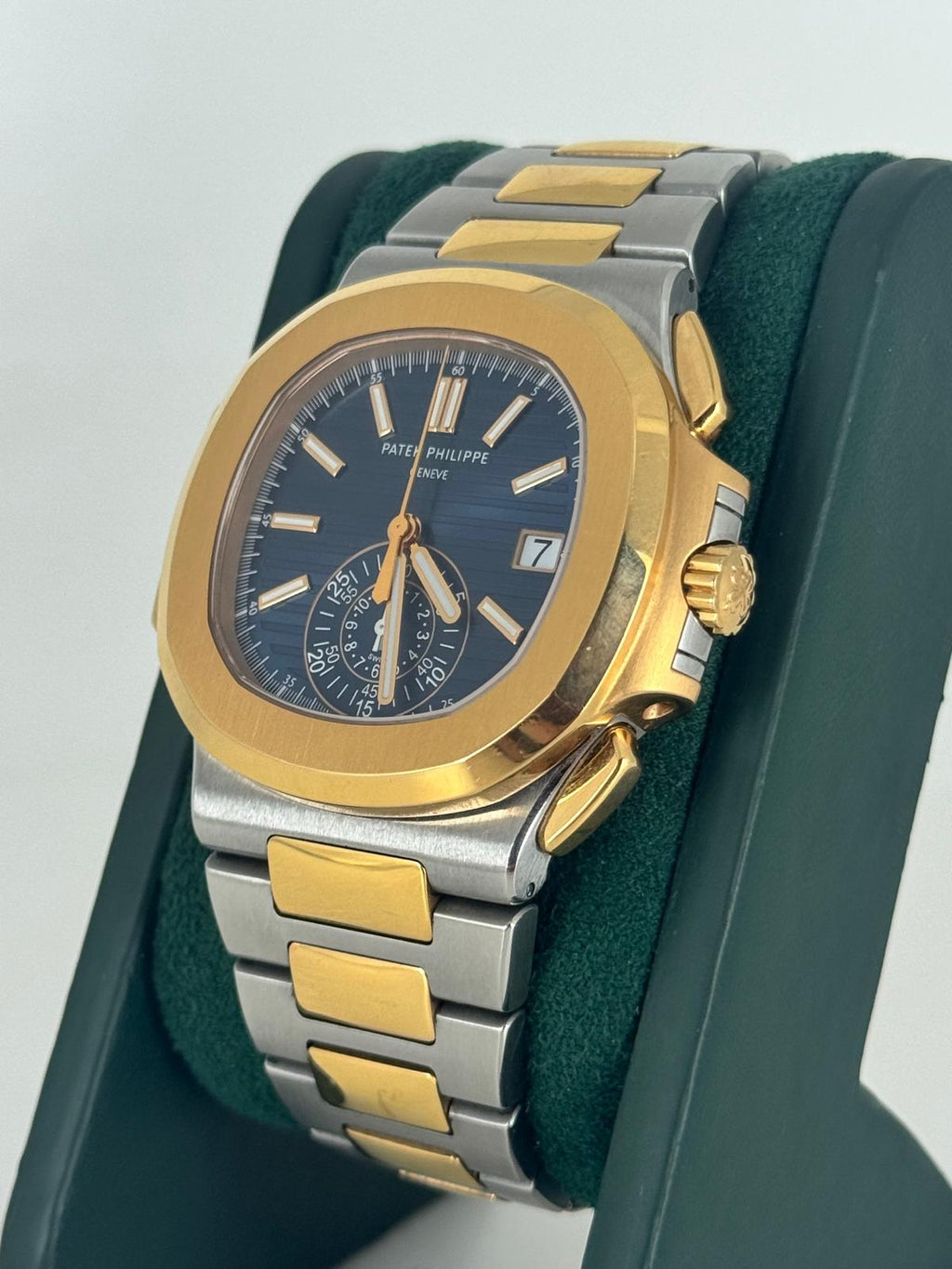 Patek Philippe Nautilus Chronograph Roségold Stahl 18K Komplettset 2016 Unpoliert