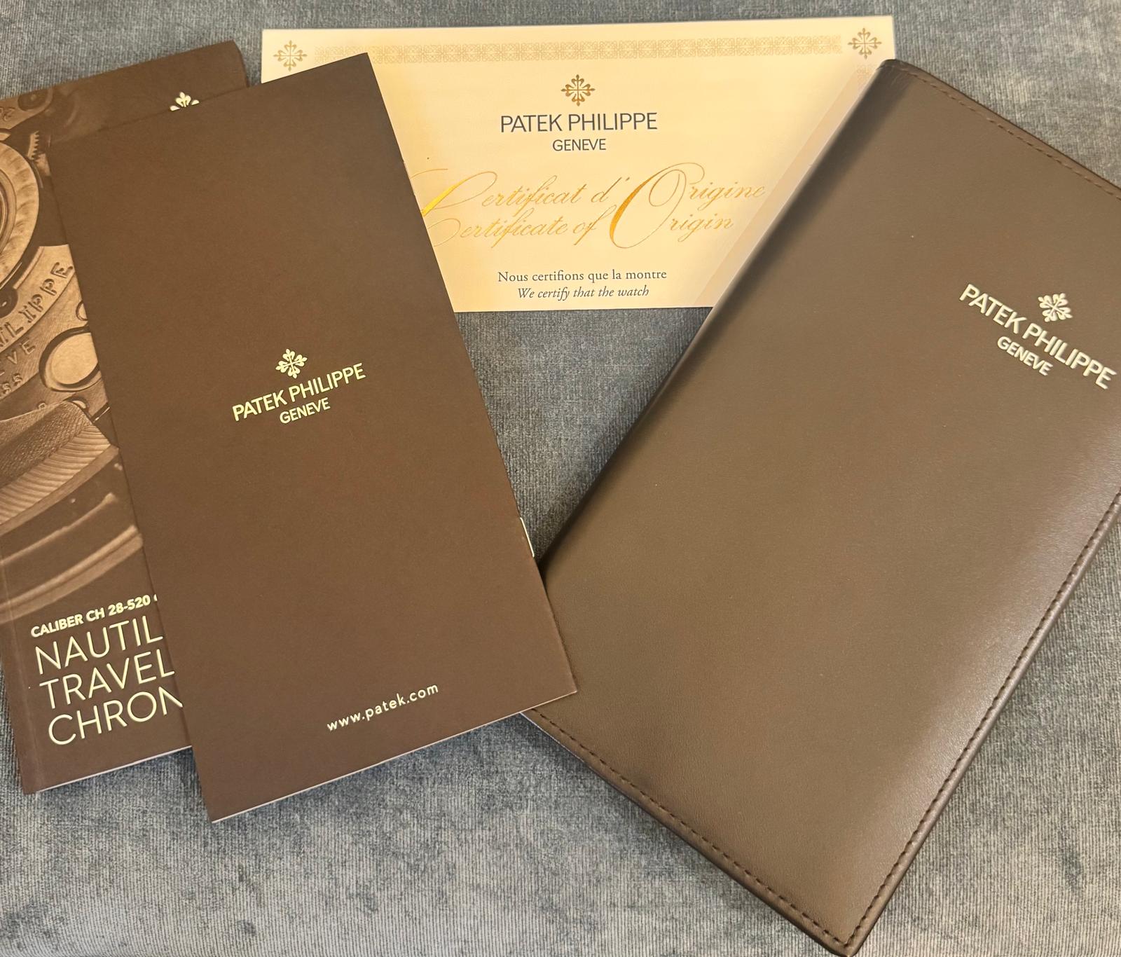Patek Philippe Nautilus Chronograph Roségold Stahl 18K Komplettset 2016 Unpoliert