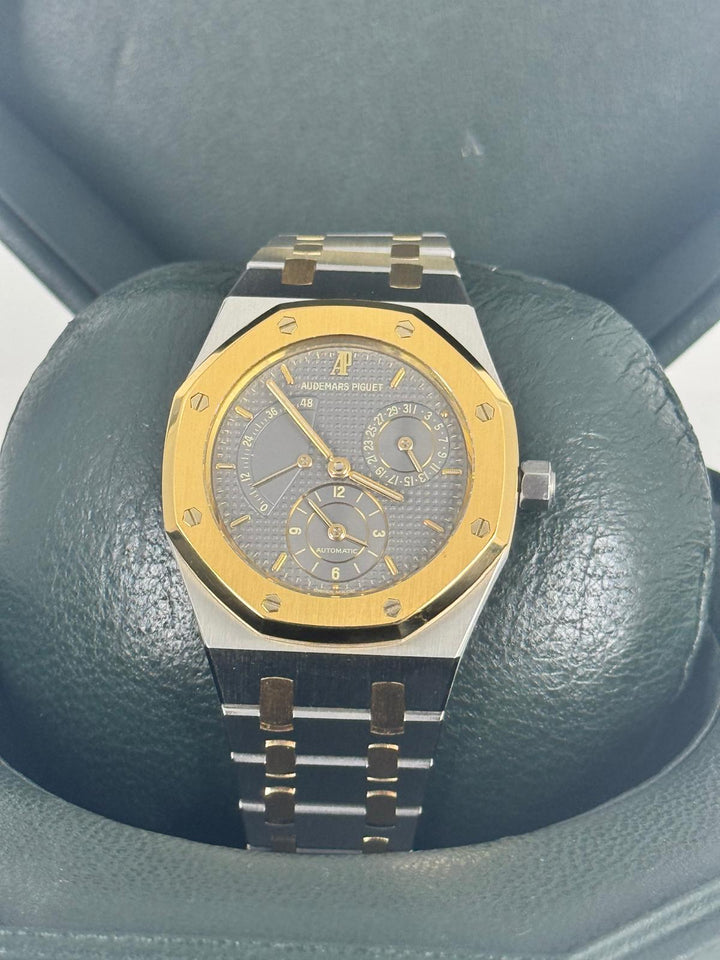 Audemars Piguet Royal Oak Dual Time 25730 Steel and Gold Like New Archive Papers and originalBox