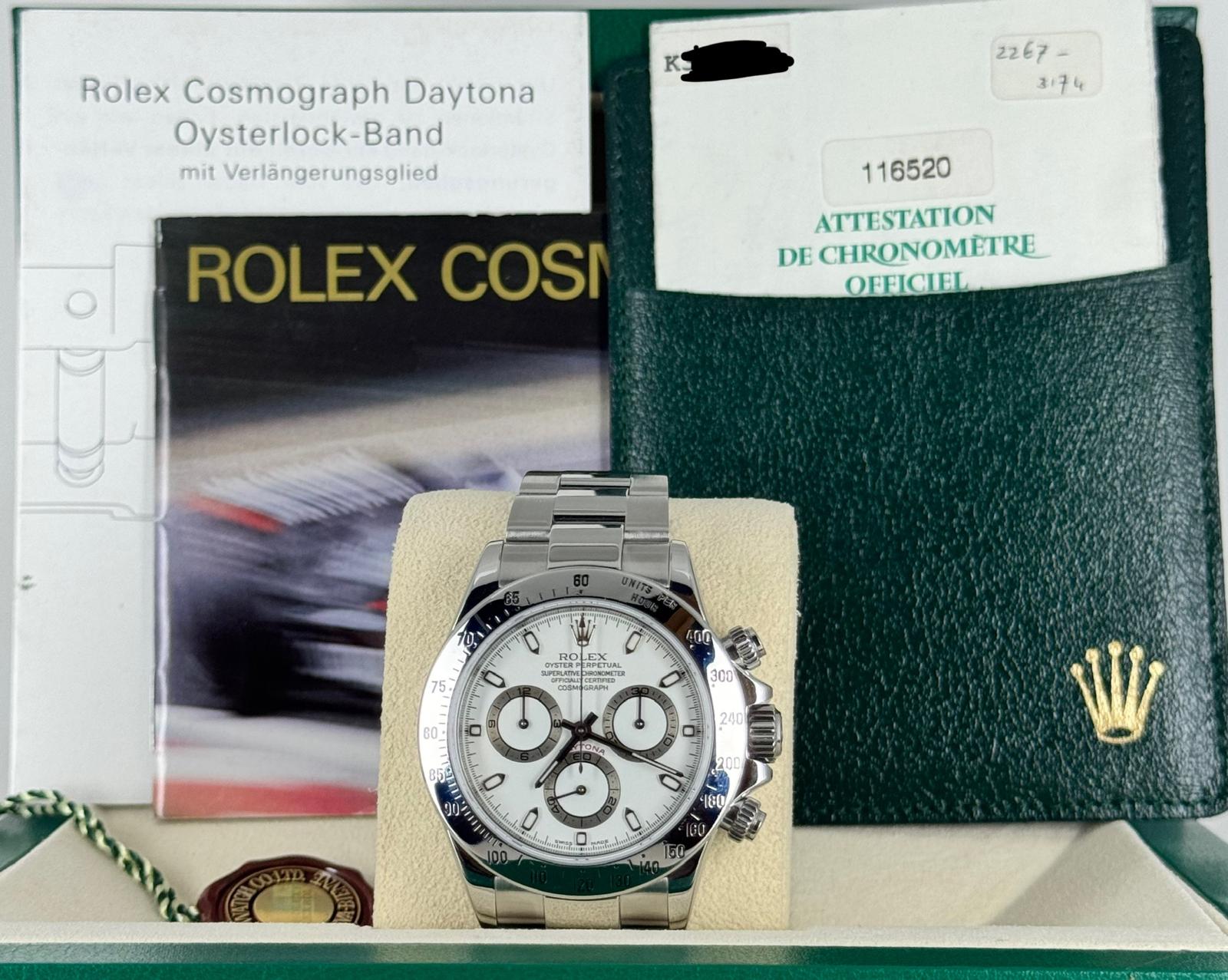 Rolex Daytona Vollständiges Set 2002