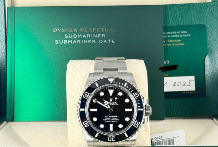 Rolex Submariner (No Date) 2025 NEW FULL SET Including Original Invoice