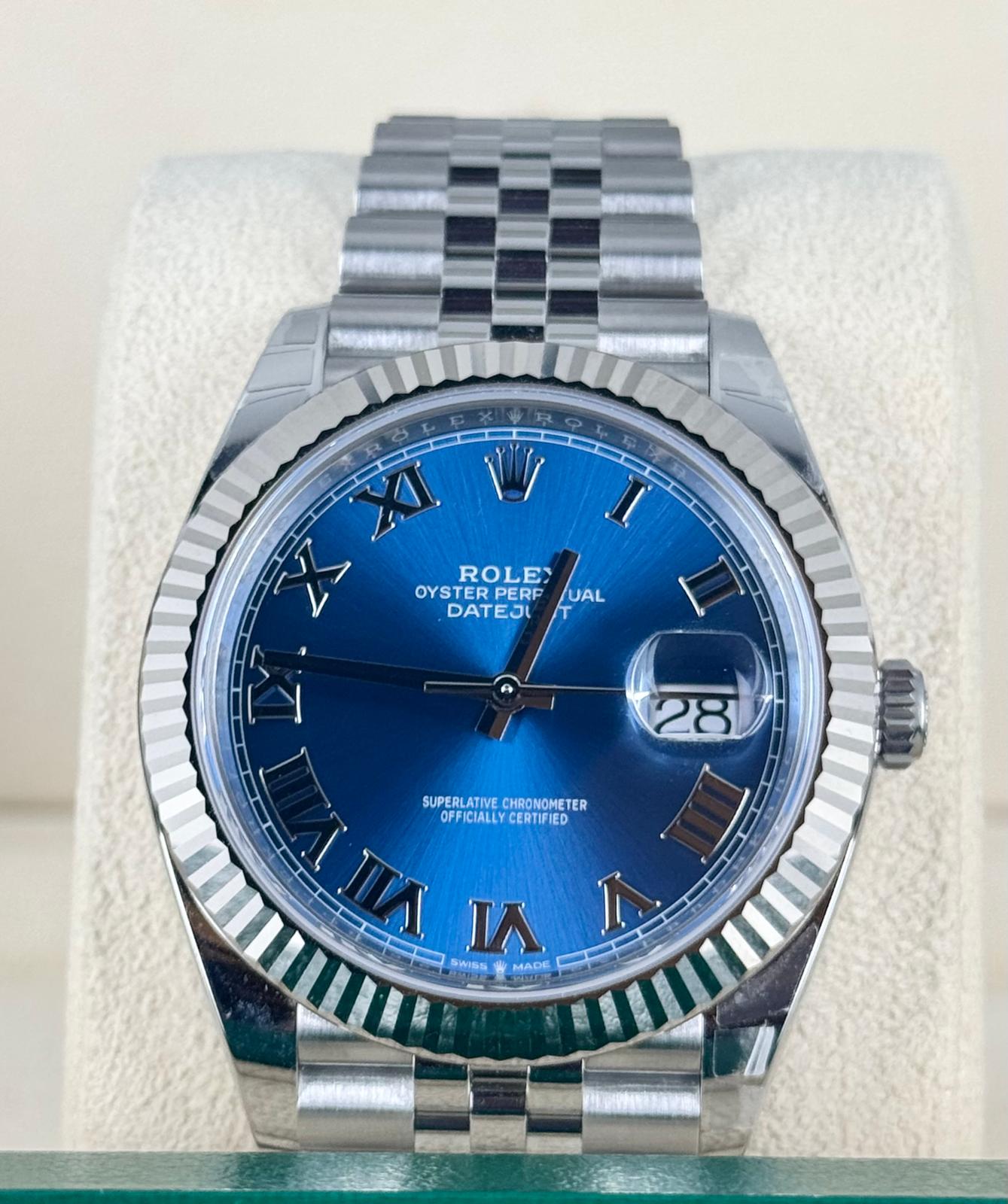 Rolex Datejust 41 Blaues Römisches Zifferblatt 2025 NEU