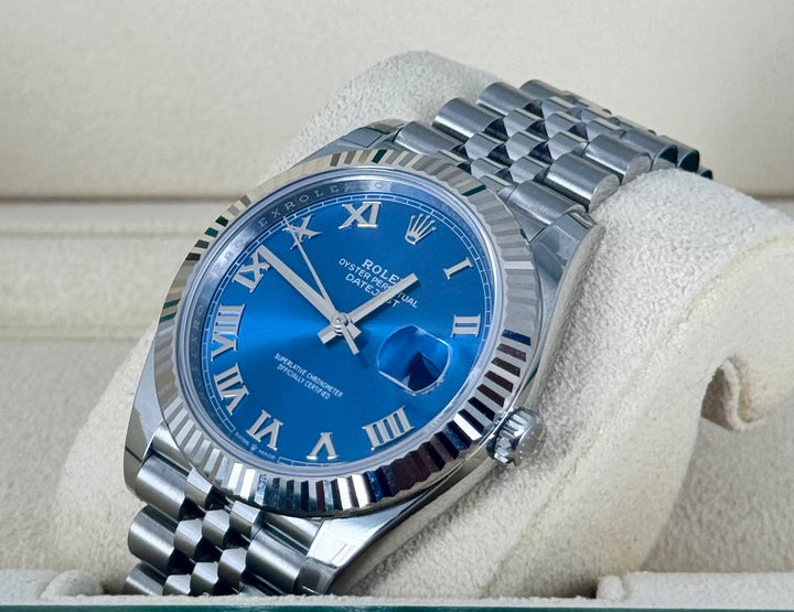 Rolex Datejust 41 Blue Romain Dial 2025 NEW