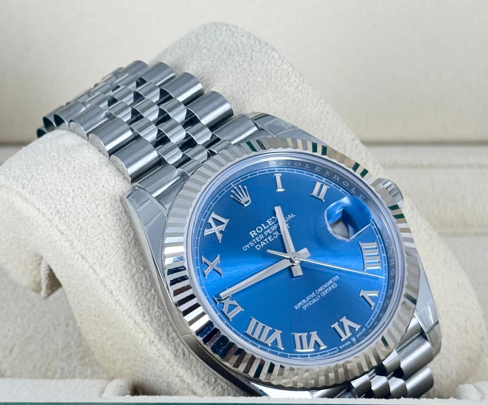 Rolex Datejust 41 Blaues Römisches Zifferblatt 2025 NEU