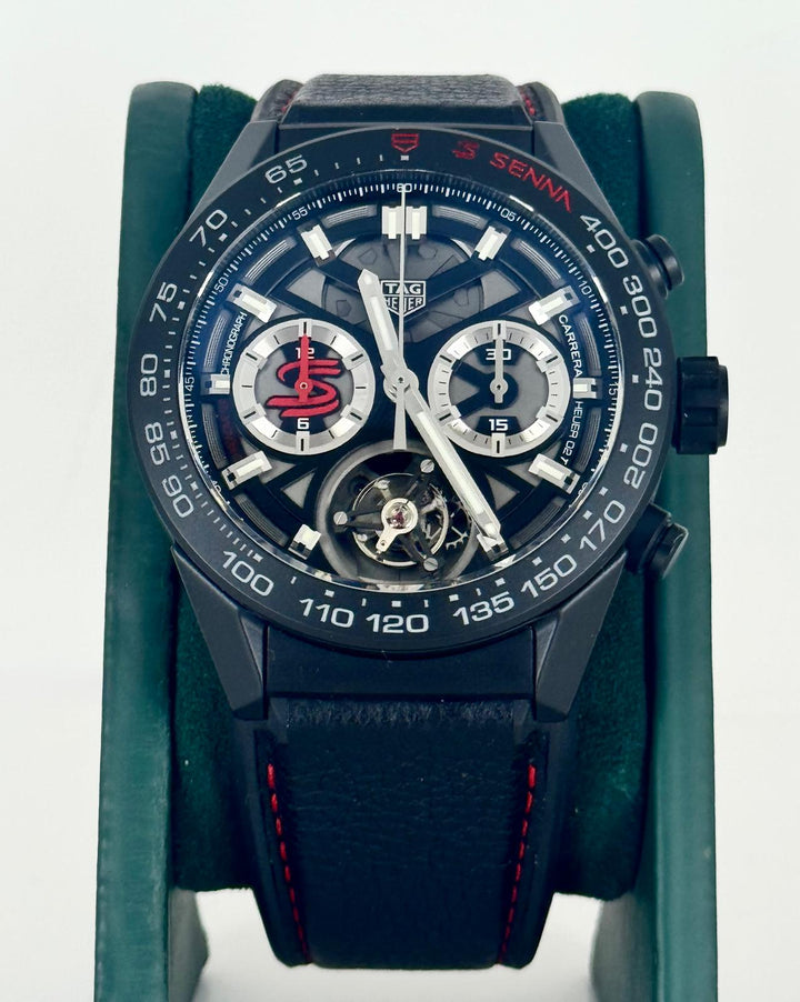 TAG Heuer Carrera Senna Edition with box and papers Full Set Like New