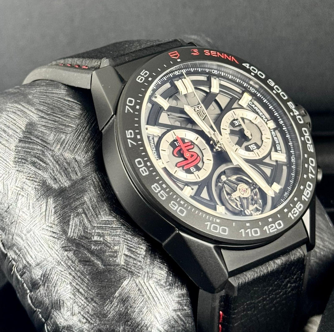 TAG Heuer Carrera Senna Edition with box and papers Full Set Like New