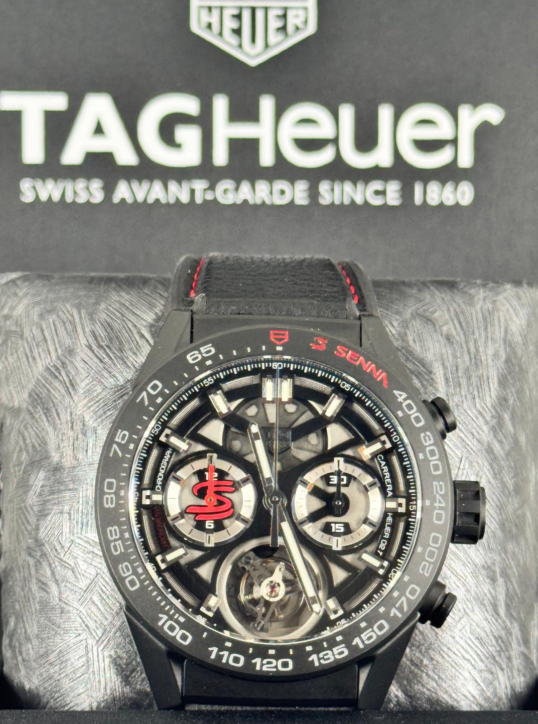 TAG Heuer Carrera Senna Edition with box and papers Full Set Like New