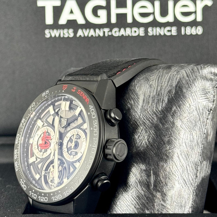 TAG Heuer Carrera Senna Edition with box and papers Full Set Like New
