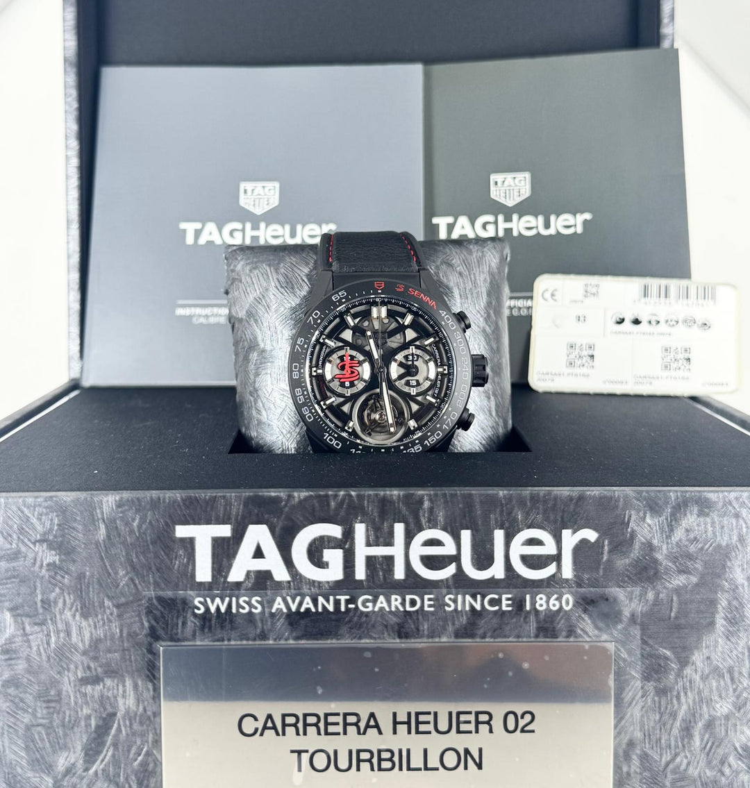 TAG Heuer Carrera Senna Edition with box and papers Full Set Like New