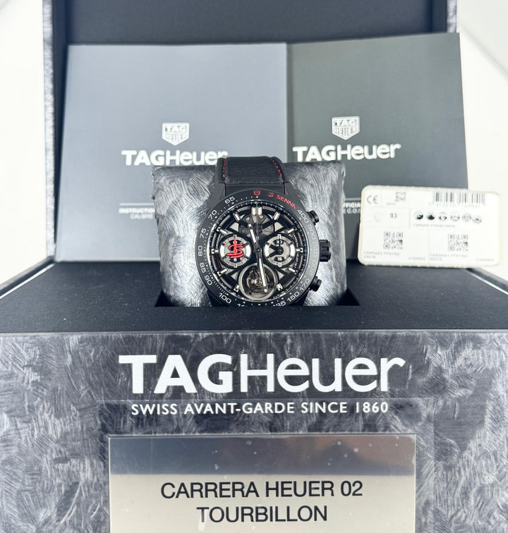 TAG Heuer Carrera Senna Edition with box and papers Full Set Like New
