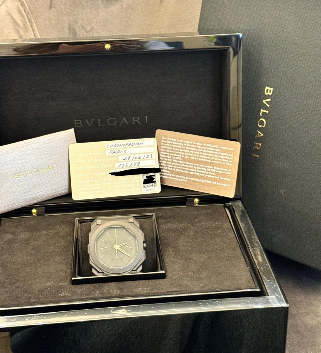 Bulgari Octo Finissimo Chronograph Gmt Automatic Full Set NEW