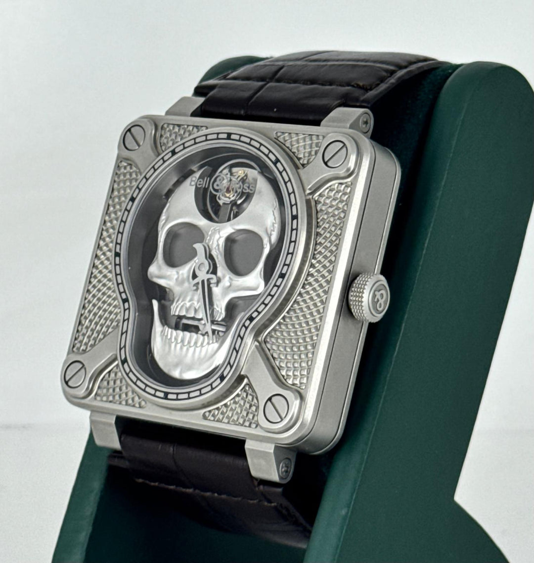 Bell & Ross BR 01 Laughing Skull Full Set UNpolished Mint