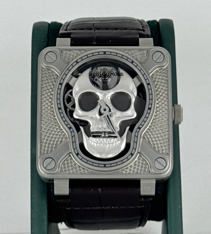 Bell & Ross BR 01 Laughing Skull Full Set UNpolished Mint