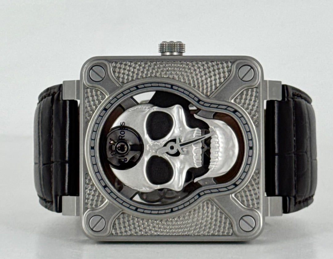 Bell & Ross BR 01 Laughing Skull Full Set UNpolished Mint