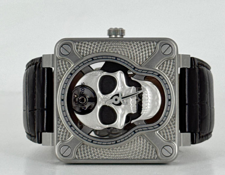 Bell & Ross BR 01 Laughing Skull Full Set UNpolished Mint