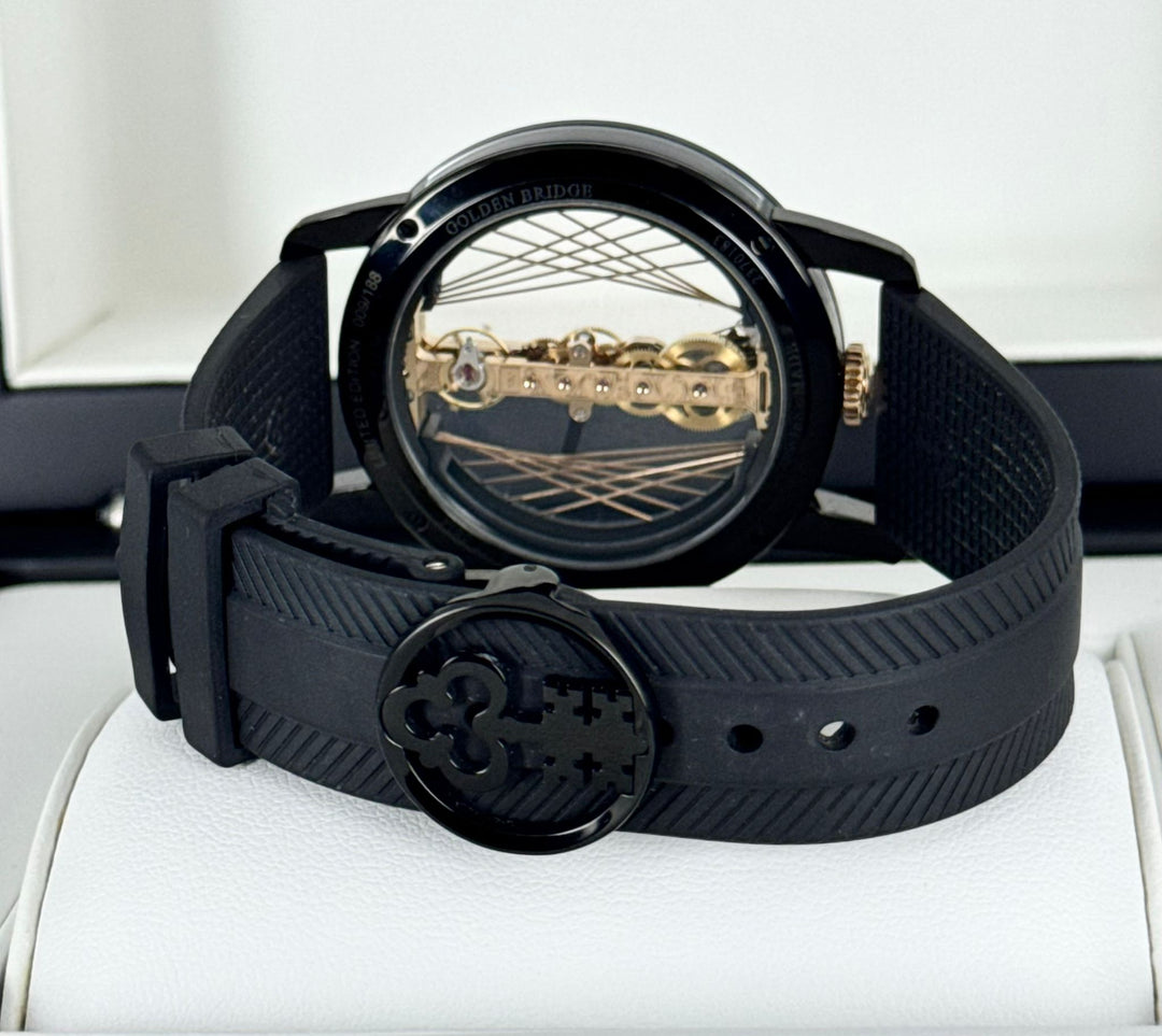 Corum Golden Bridge Art Deco 43mm Round Full SET 99% NEW