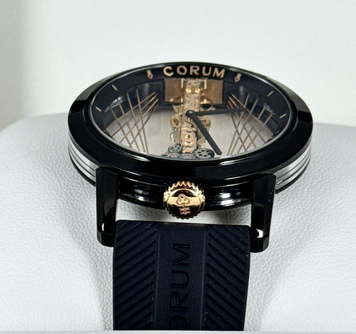 Corum Golden Bridge Art Deco 43mm Round Full SET 99% NEW