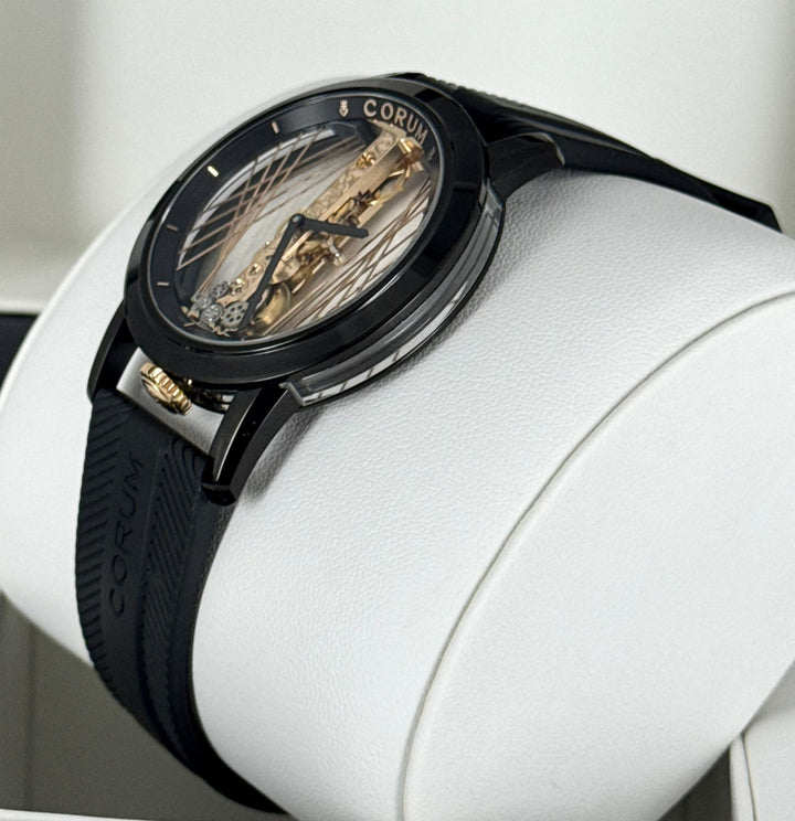 Corum Golden Bridge Art Deco 43mm Round Full SET 99% NEW
