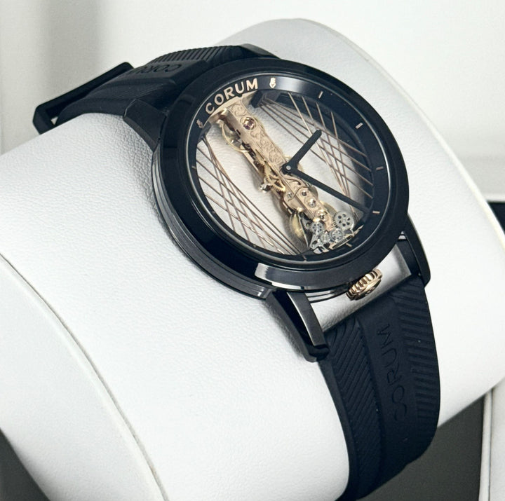 Corum Golden Bridge Art Deco 43mm Round Full SET 99% NEW