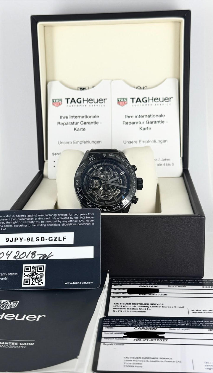 TAG Heuer Carrera Calibre HEUER 01 Full Set Like New After Service by Tag Heuer