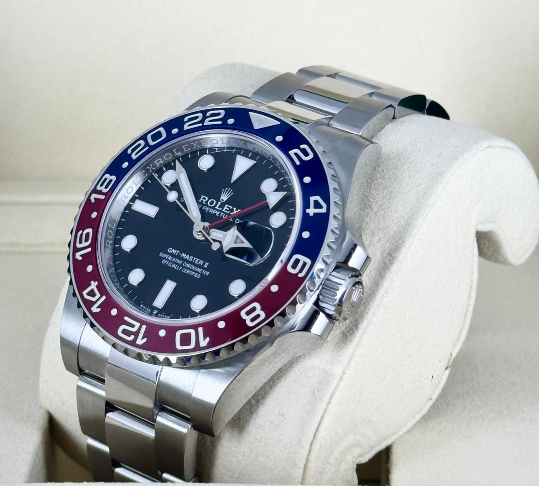 Rolex GMT-Master II Pepsi on Oystrer Full Set Brand New
