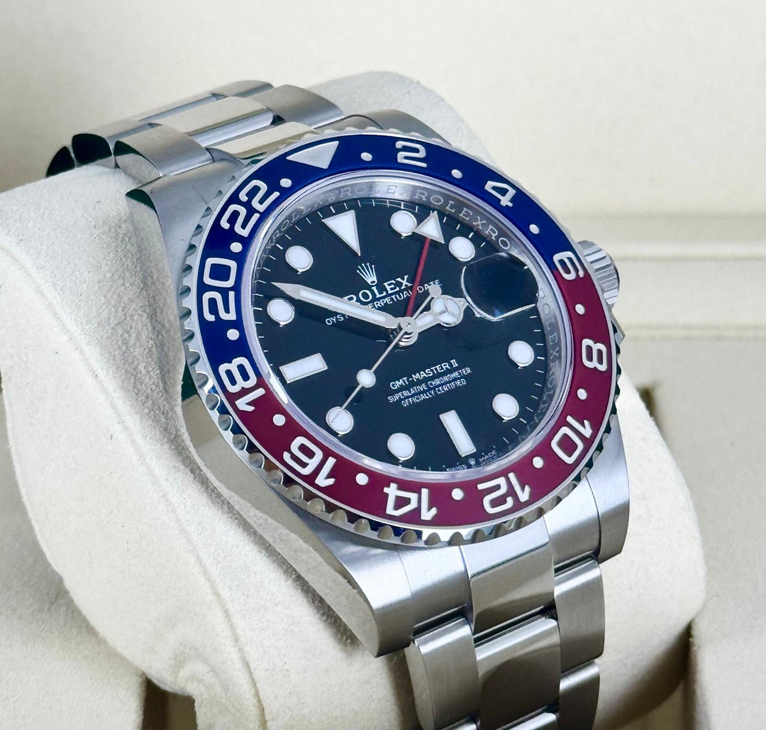 Rolex GMT-Master II Pepsi on Oystrer Full Set Brand New