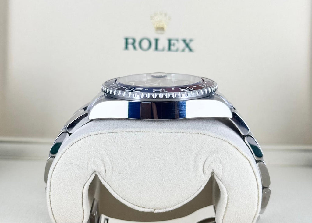 Rolex GMT-Master II Pepsi am Oyster-Band, Full Set, brandneu